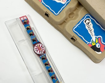 1992 Chicchirichi Swatch y cartón de huevos