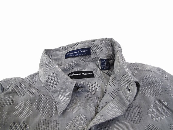 Vintage Neiman Marcus Crazy Pattern Jacquard Woven Shirt - Etsy