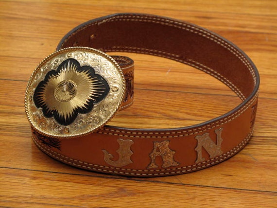 vintage western belt