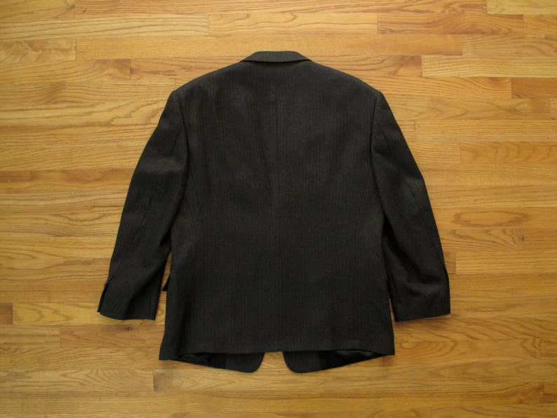 mens vintage pierre cardin wool herringbone blazer