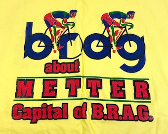 vintage B.R.A.G. t shirt bike ride across Georgia