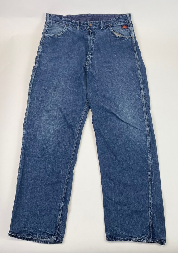 Vintage Big Ace Sanforized Denim Carpenter Pants - Etsy