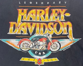 vintage cropped Harley Davidson shirt