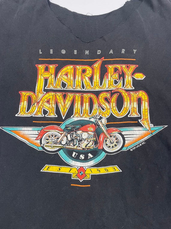 vintage cropped Harley Davidson shirt