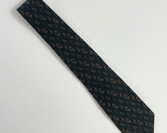 corbata vintage de lana Givenchy paisley