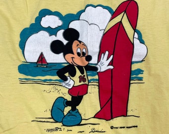 vintage Mickey Mouse surfing tank top