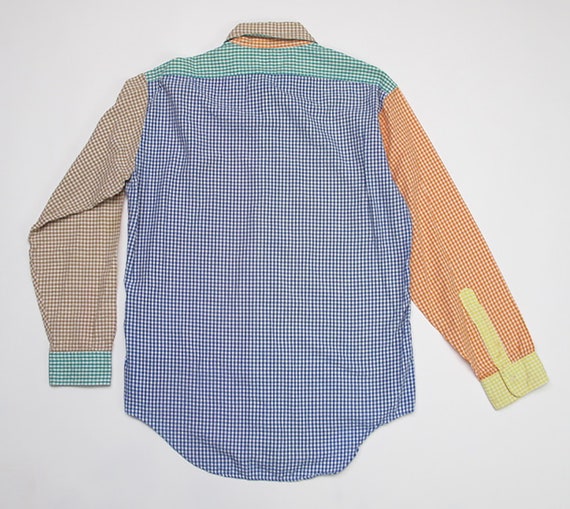 vintage Lord and Taylor gingham seersucker shirt - image 3