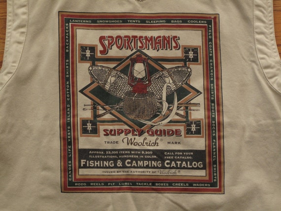 mens vintage Woolrich fishing vest