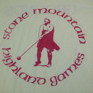vintage highland games crew t shirt