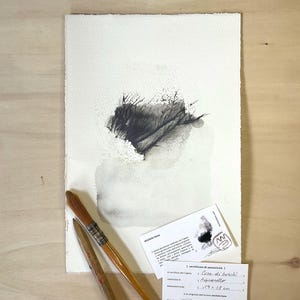 Cose di boschi. Acquerello espressivo astratto, elegante natura, carta cotone, Grana fina 300gr