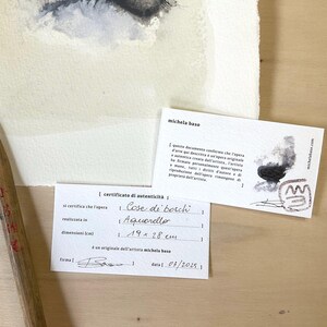 Cose di boschi. Acquerello espressivo astratto, elegante natura, carta cotone, Grana fina 300gr