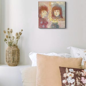 Woman in the mirror. To look inside or not. The mirror of truth.