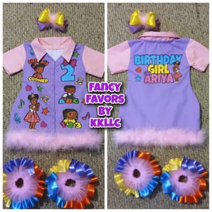 Pastel Kids Character Outfit Any Theme or Color Dress Birthday Outfit Read Full Description