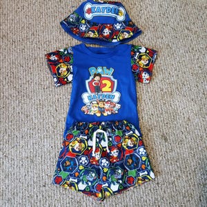 Kids Character 3 Piece Outfit Any Theme or Color Denim Birthday Outfit Read Full Description
