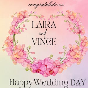 Editable Digital Wedding Card – Printable PDF Wedding Greeting – Instant Download – Minimalist Wedding Card for Couple