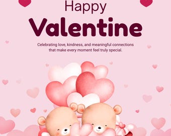 Romantic Valentine's Day Card | Printable Love Note (Digital Download)