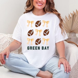 Green Bay Football T-Shirt | Game Day Shirt for Women and Teens | Trendy Green Bay Tailgating Tee | Green Bay Game Day