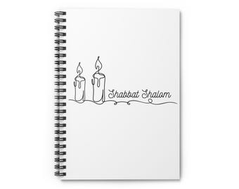 Shabbat Shalom Spiral Notebook: Jewish Holiday Journal