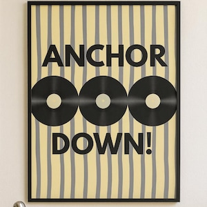 Vanderbilt University Music Poster: Retro Records, Black & Gold (Digital Download)
