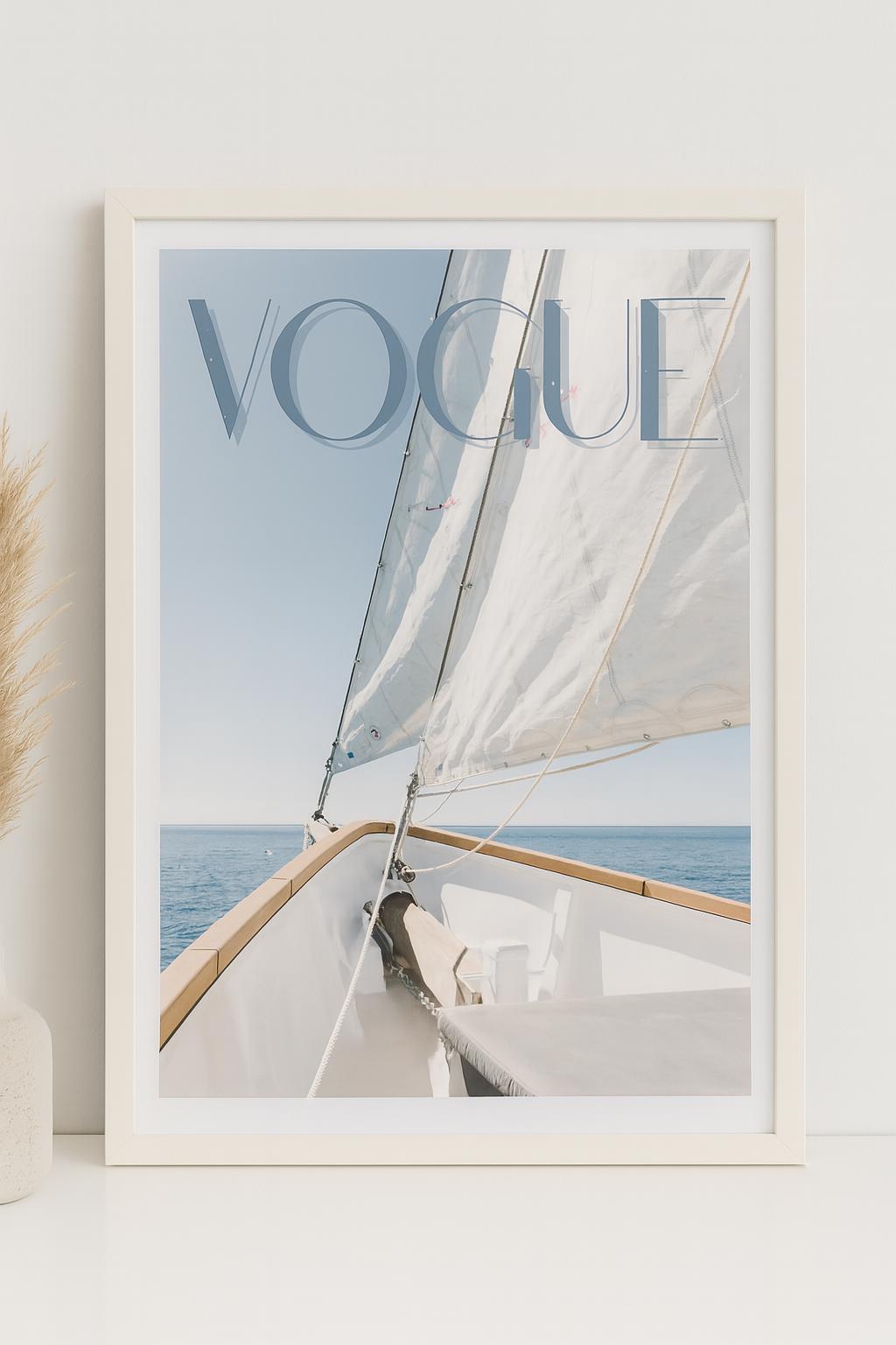 Vogue Sailing Print: Coastal Nautical Photography (Digital Download)