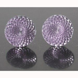 Glass Cabochons Post  Stud Earrings Jewelry Art Deco