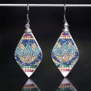 Porcelain Earrings Jewelry Mikasa Mosaic