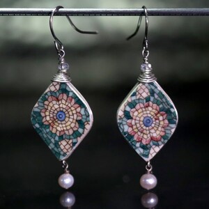 Porcelain Earrings Jewelry Mikasa Mosaic