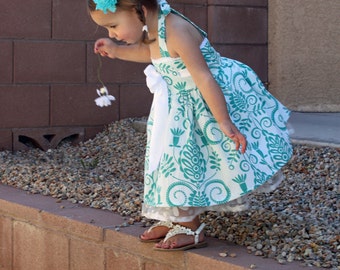 Girl's Dress sewing tutorial PDF children's clothing Bowtie Halter dress INSTANT DOWNLOAD