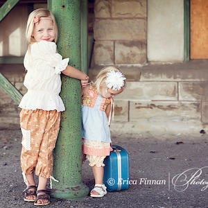 Pants Shorts Capris Bloomers children&#39;s clothing sewing PDF tutorial Pattern by Tenderfeet Stitches INSTANT DOWNLOAD
