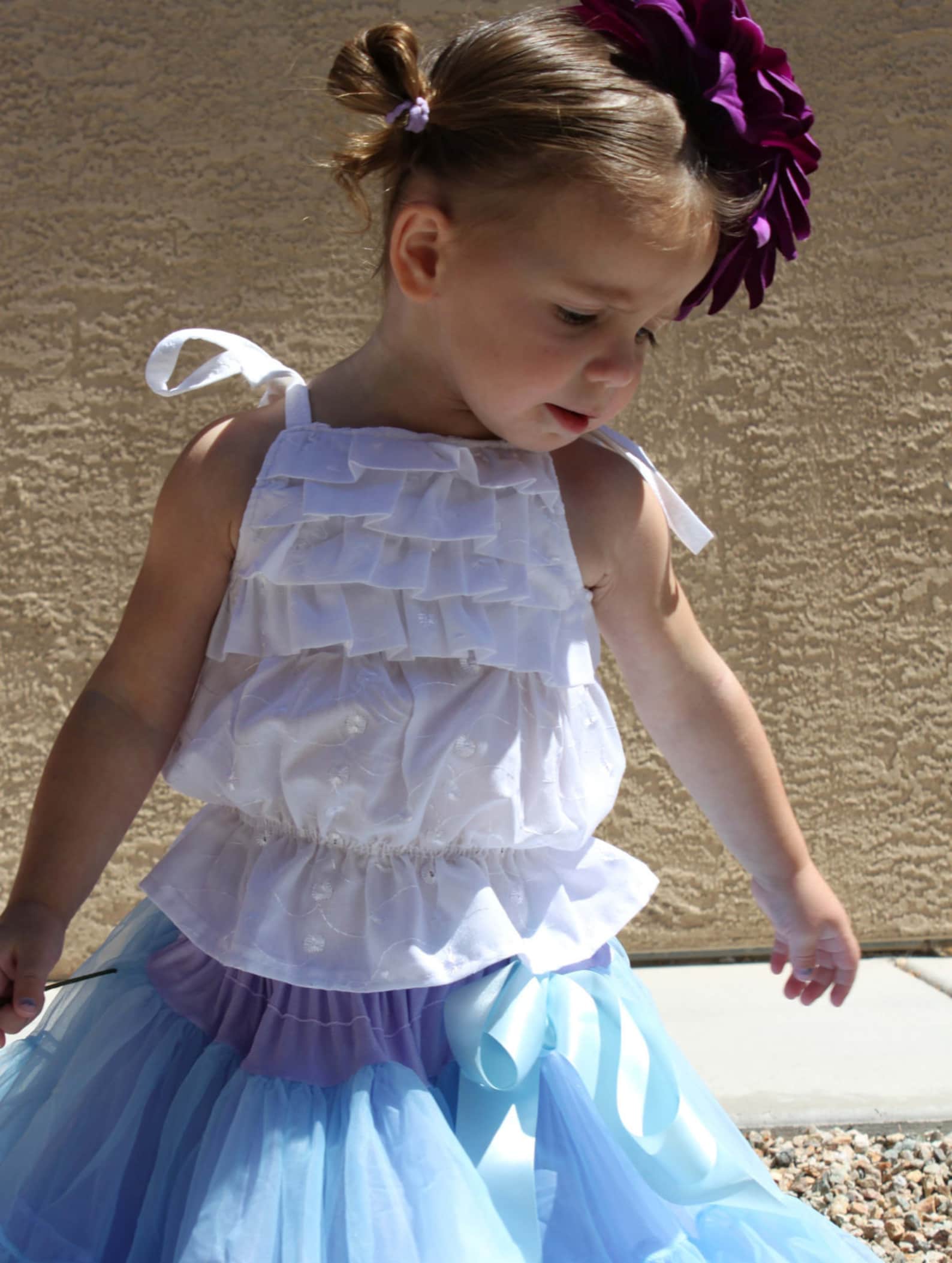 Kid's Bubble Ruffle Shirt Girl's Clothing Sewing PDF Etsy