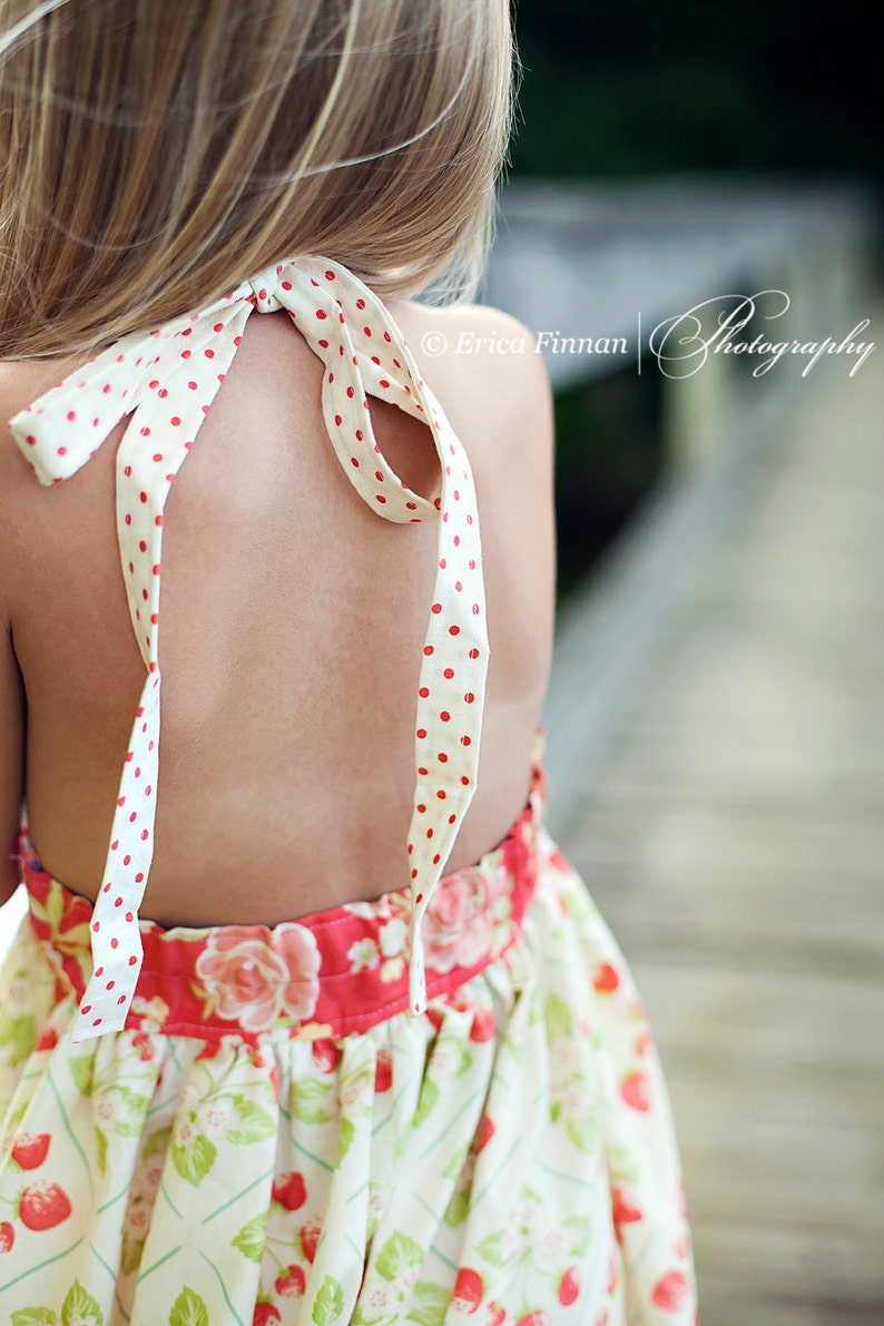 Classic Halter Sundress Tutorial Pattern PDF INSTANT DOWNLOAD image 3