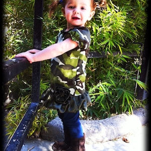 Bubble Ruffle Dress or Long Top kid&#39;s clothing sewing pattern tutorial PDF INSTANT DOWNLOAD