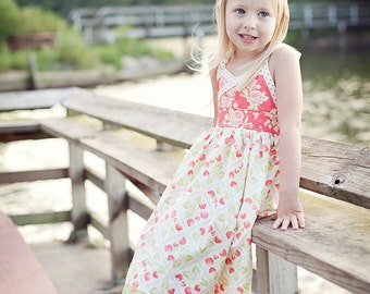 Classic  Halter Sundress Tutorial Pattern PDF INSTANT DOWNLOAD