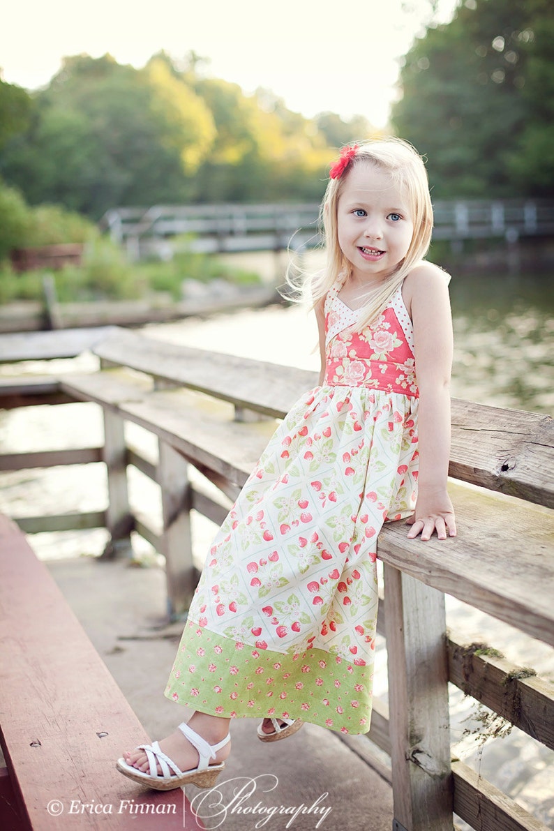 Classic Halter Sundress Tutorial Pattern PDF INSTANT DOWNLOAD image 1