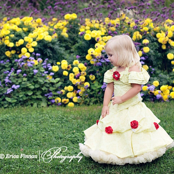 Belle of the Ball Gown children's costume girl's clothing sewing tutorial PDF pattern by Tenderfeet Stitches INSTANT DOWNLOAD