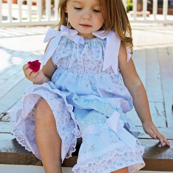 Girl's Boutique Fancy Ruffle Pants clothing sewing pattern PDF tutorial for kid's and children babies toddlers girls INSTANT DOWNLOAD