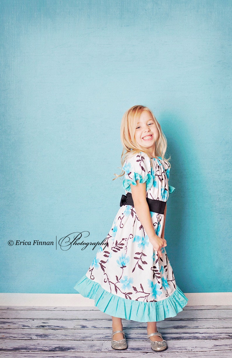 Plum Creek Prairie Girls Dress sewing pattern tutorial PDF childrens clothing for kids babies child INSTANT DOWNLOAD image 1