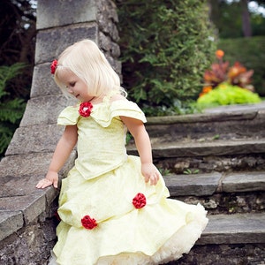 Children's costume girl's clothing sewing tutorial PDF pattern Belle of the Ball Gown by Tenderfeet Stitches INSTANT DOWNLOAD