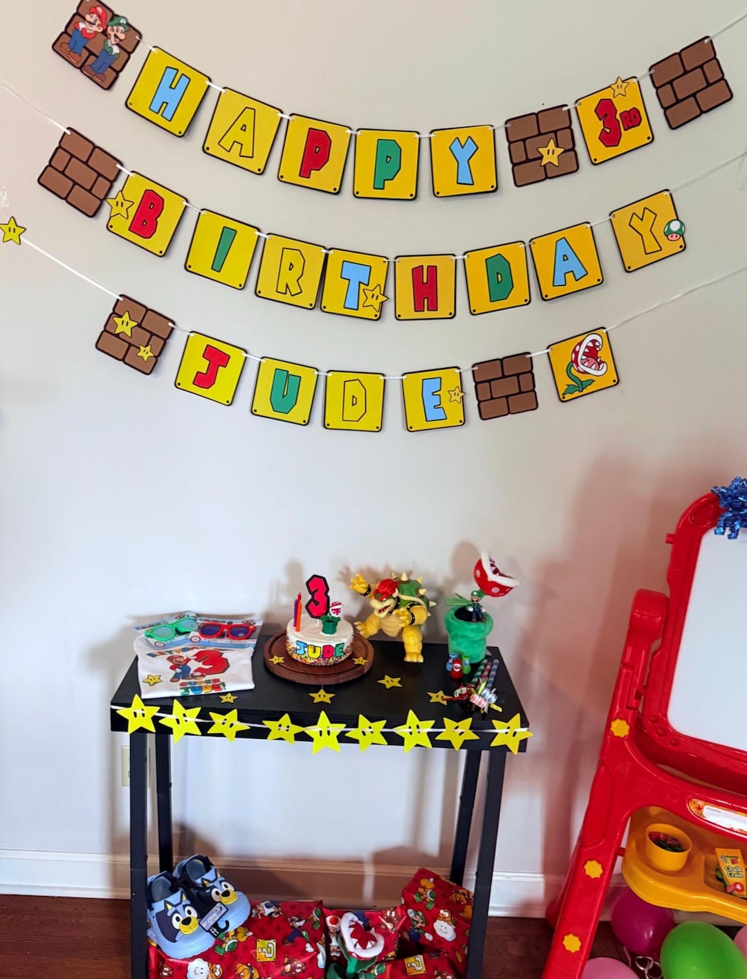 Super Mario Brothers Inspired Happy Birthday Gamer Banner | Personalized Mario Party Decoration, Unisex, Customizable - Etsy UK