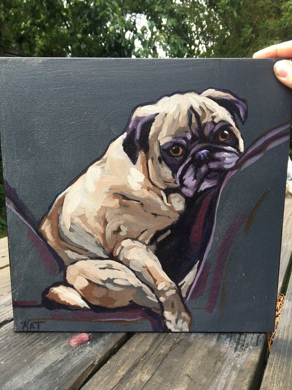 Pug Between Couch Cushions Etsy