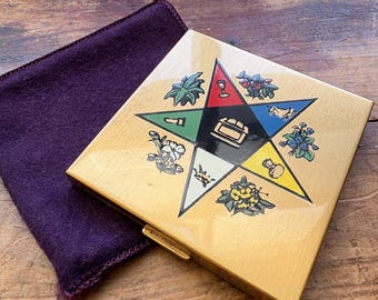 Vintage Free Masons Makeup Compact
