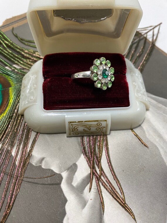 Sterling silver adjustable flower ring - image 6