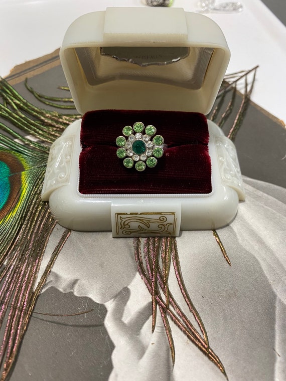 Sterling silver adjustable flower ring - image 7