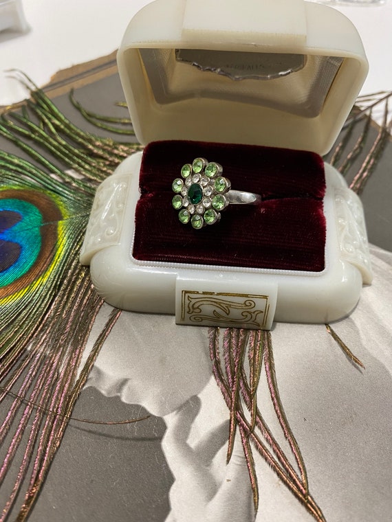 Sterling silver adjustable flower ring - image 2