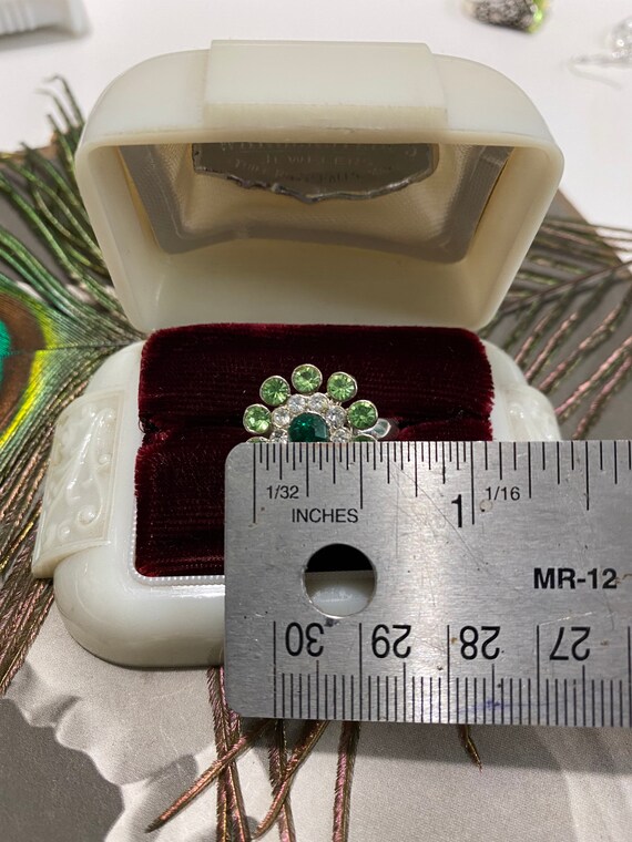 Sterling silver adjustable flower ring - image 10