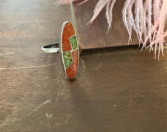 Small western silver ring