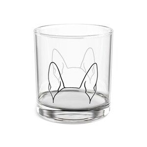 Dog Ears Rocks Glass - Unique Dog Lover Gift, Decorative Whiskey Glass, Pet Lover Home Decor, Dog-Themed Barware