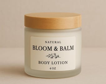 Crema corporal natural / Cuidado orgánico para pieles sensibles / Seguro para bebés / Regalo para el Día de la Madre / Cuidado corporal en lotes pequeños