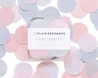 Giant 2" Party Confetti Circles for Table Decor or Clear Balloons - PINK QUARTZ
