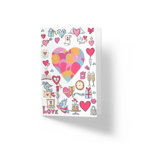 Love A7 Confetti Greeting Card